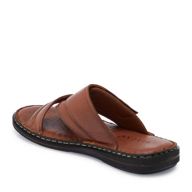 Taba Hakiki Deri Erkek Terlik - E25Y1TR57156-A29 - Tergan