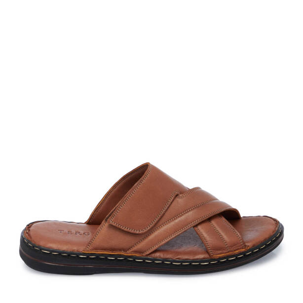 Taba Hakiki Deri Erkek Terlik - E25Y1TR57156-A29 - Tergan