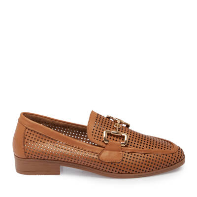 Taba Deri Kadın Casual Ayakkabı - K24I1AY67460-L8R - 3
