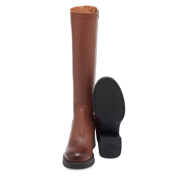 Taba Hakiki Deri Kadın Casual Çizme - K23K1CM66890-A29 - 4