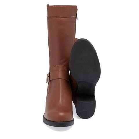 Taba Hakiki Deri Kadın Casual Çizme - K23K1CM66996-A29 - 4