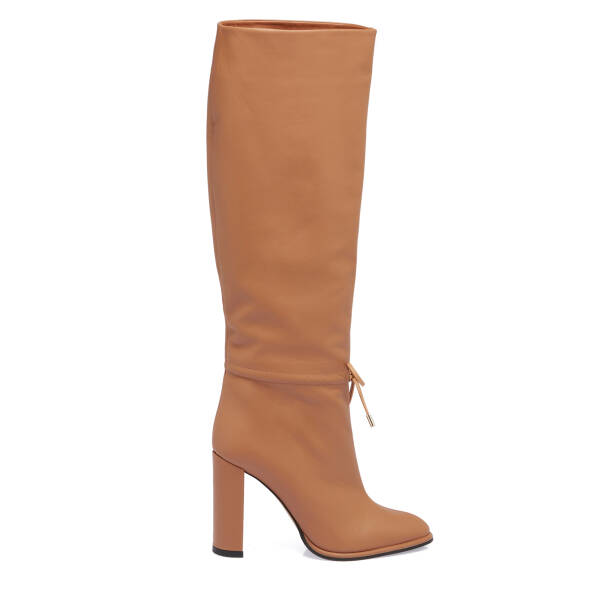Taba Hakiki Deri Kadın Çizme - K23K1CM67022-A29 - 3