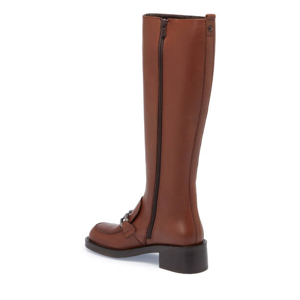 Taba Deri Kadın Çizme - K23K1CM67040-A37 - 2