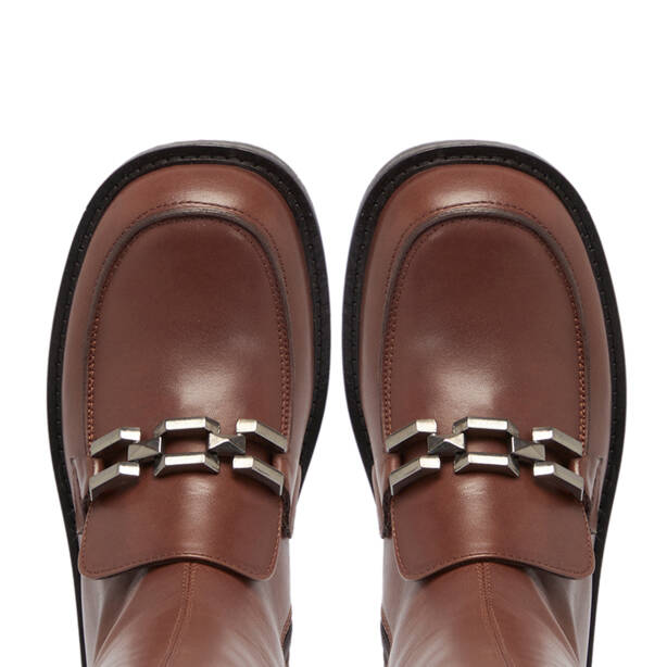 Taba Deri Kadın Çizme - K23K1CM67040-A37 - 5