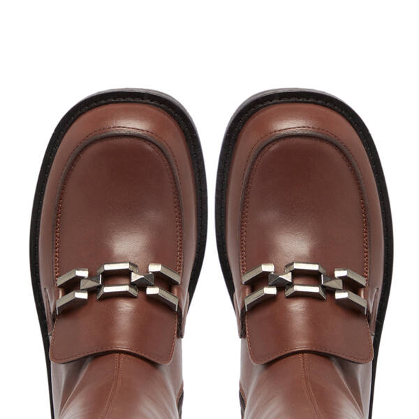 Taba Deri Kadın Çizme - K23K1CM67040-A37 - 5