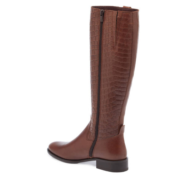 Taba Deri Kadın Çizme - K23K1CM67042-O05 - Tergan
