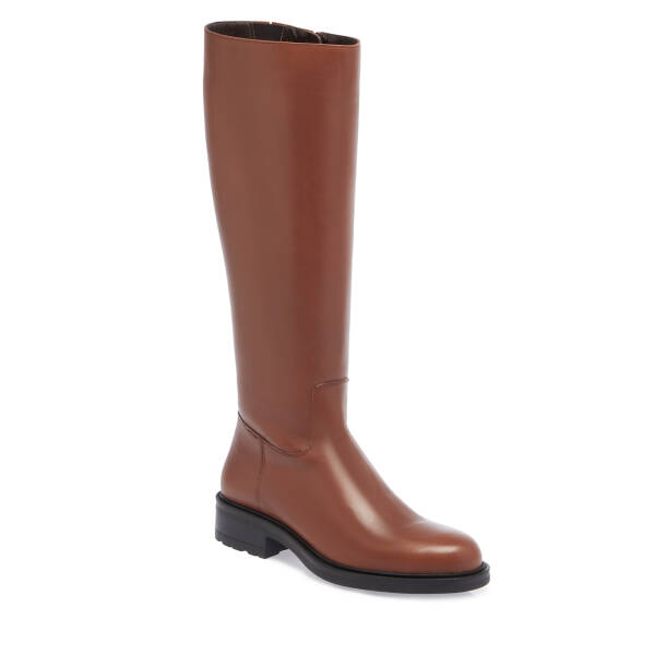 Taba Deri Kadın Çizme - K23K1CM67045-A37 - 1