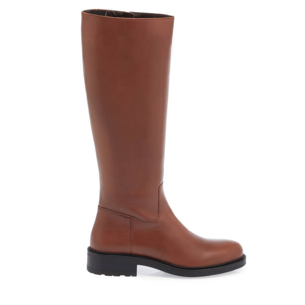 Taba Deri Kadın Çizme - K23K1CM67045-A37 - 3