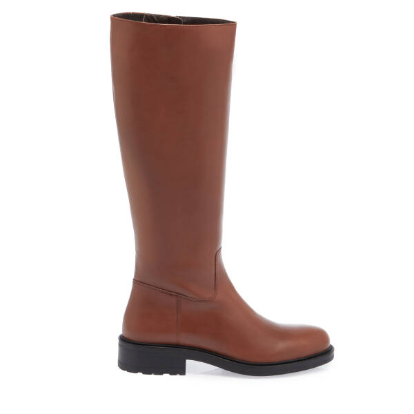 Taba Deri Kadın Çizme - K23K1CM67045-A37 - 3