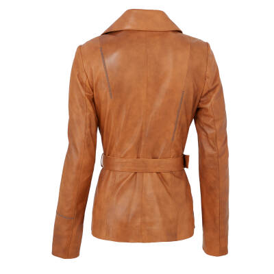 Taba Deri Kadın Deri Ceket - K22KDM320298-R51 - 4