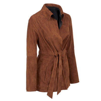 Taba Deri Kadın Deri Ceket - K23IDM320360-R69 - 2