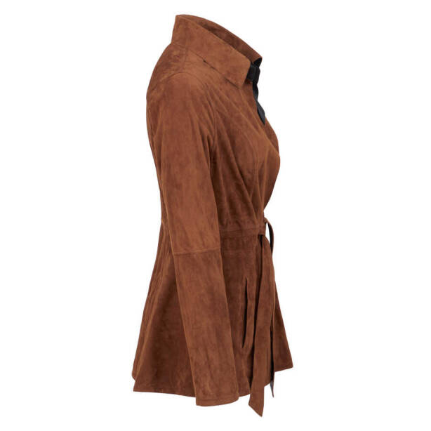 Taba Deri Kadın Deri Ceket - K23IDM320360-R69 - 3