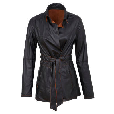 Taba Deri Kadın Deri Ceket - K23IDM320360-R69 - 5