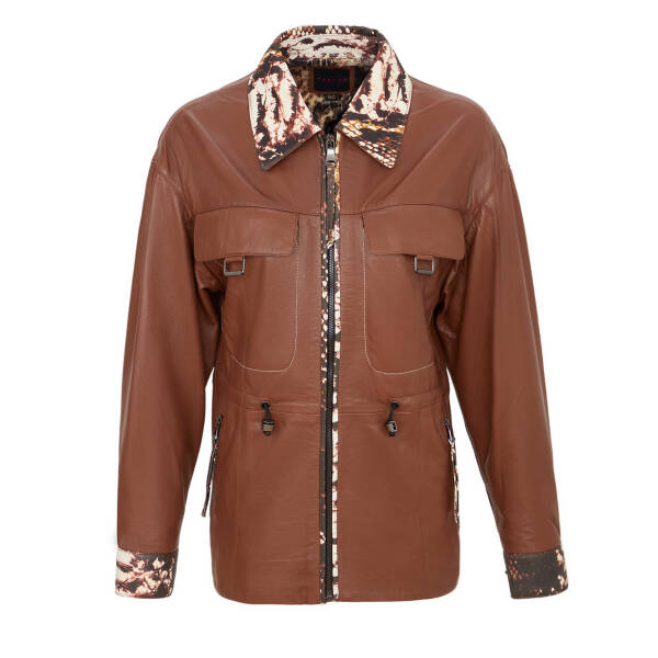 Taba Deri Kadın Deri Mont - K22KDM320288-Q7C - 1