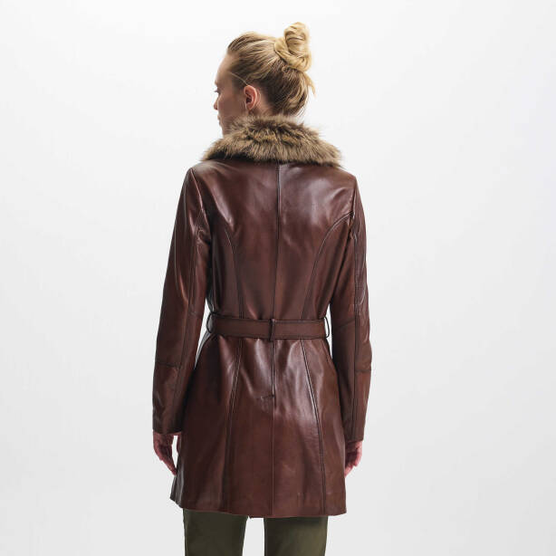 Taba Deri Kadın Deri Mont - K24KDM320442-Q7C - Tergan Four Season