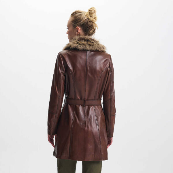 Taba Deri Kadın Deri Mont - K24KDM320442-Q7C - 4