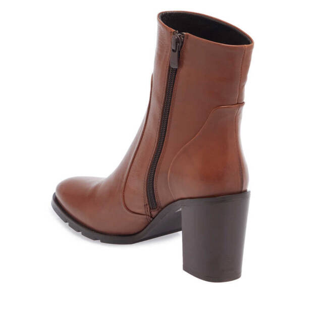 Taba Deri Kadın Klasik Bot - K23K1BT67038-A37 - Tergan