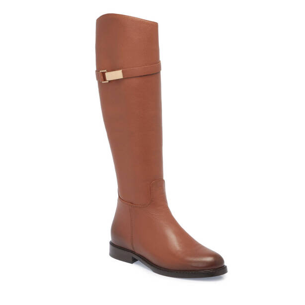 Taba Deri Kadın Klasik Çizme - K24K1CM67631-A29 - 1