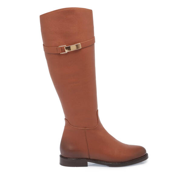 Taba Deri Kadın Klasik Çizme - K24K1CM67631-A29 - 3