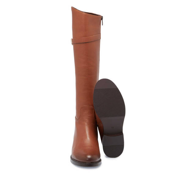 Taba Deri Kadın Klasik Çizme - K24K1CM67631-A29 - 4