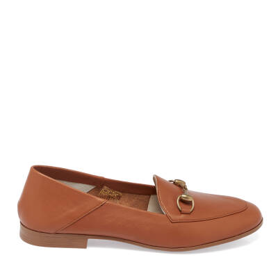  Taba Deri Kadın Loafer - K24I1AY67100-A29 - 3