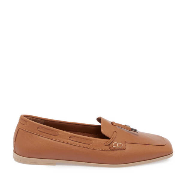 Taba Deri Kadın Loafer - K24I1AY67450-A29 - 3