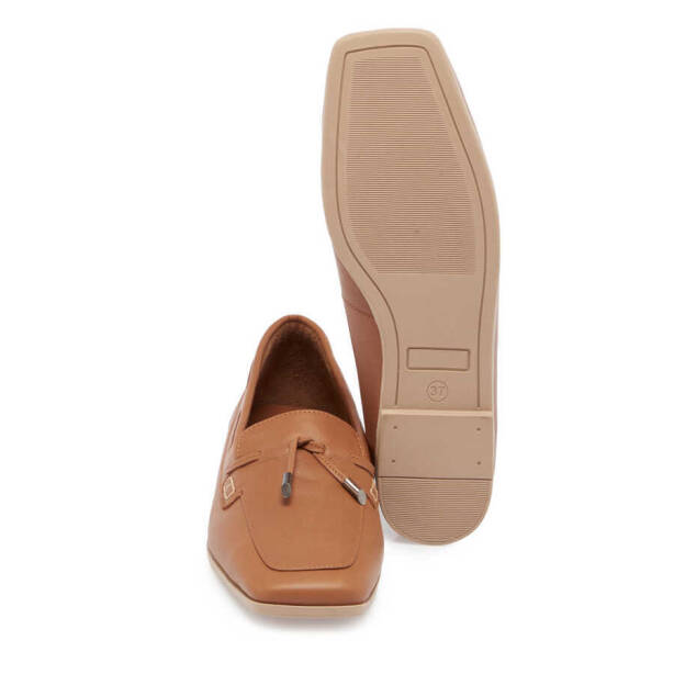Taba Deri Kadın Loafer - K24I1AY67450-A29 - 4
