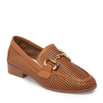 Taba Deri Kadın Loafer - K24I1AY67460-L8R 
