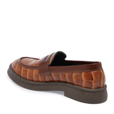  Taba Deri Kadın Loafer - K24S1AY67625-N80 - 2