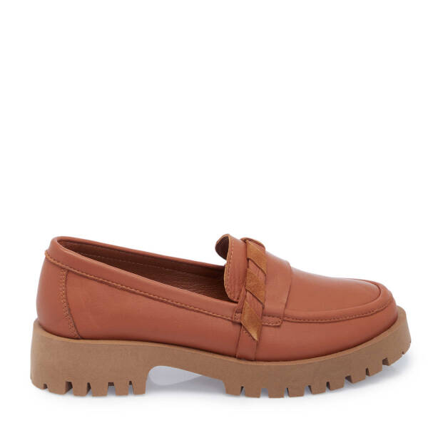 Taba Hakiki Deri Kadın Loafer - K25I1AY67823-A29 - Tergan