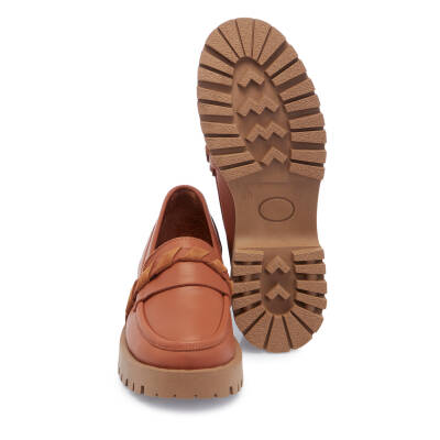 Taba Deri Kadın Loafer - K25I1AY67823-A29 - 4