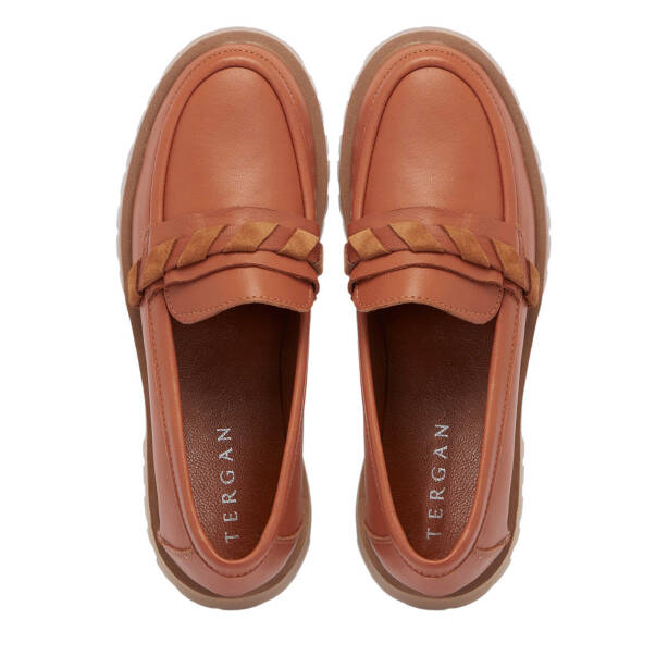 Taba Hakiki Deri Kadın Loafer - K25I1AY67823-A29 - Tergan