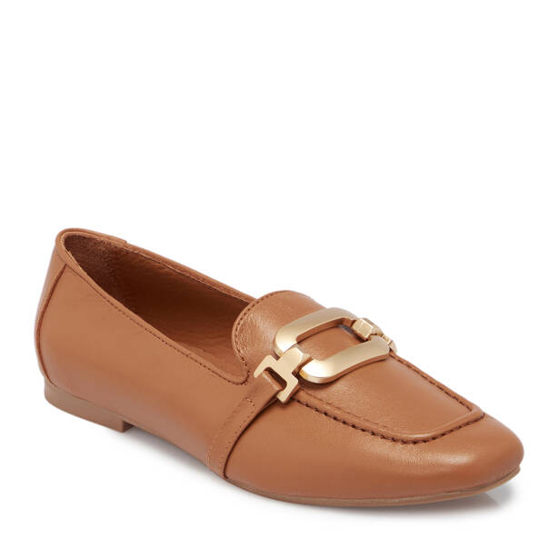 Taba Deri Kadın Loafer - K25S1AY68358-A29 - 1