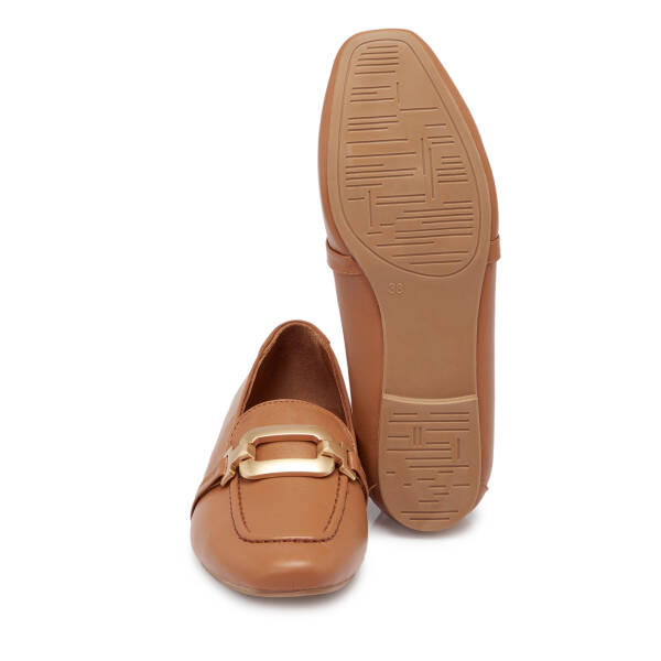 Taba Deri Kadın Loafer - K25S1AY68358-A29 - 4