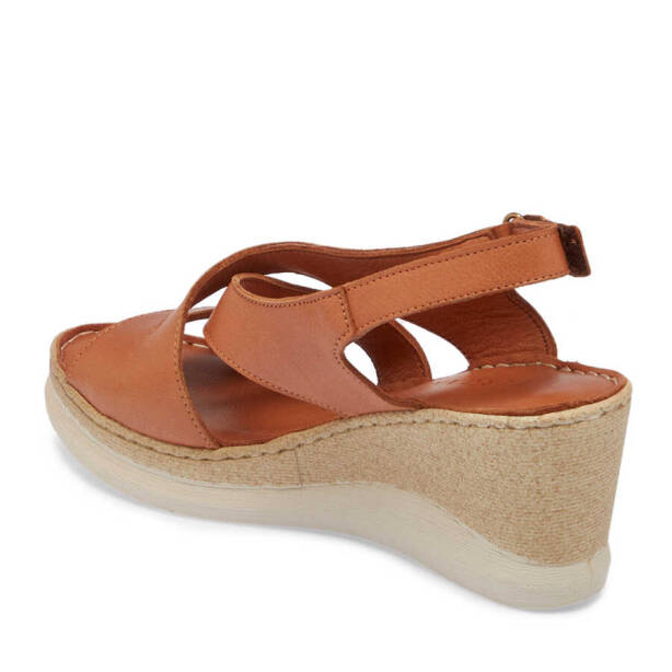 Taba Deri Kadın Sandalet - K24Y1SN67149-A29 - 2