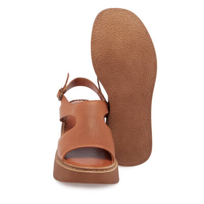  Taba Deri Kadın Sandalet - K24Y1SN67220-A29 - 4