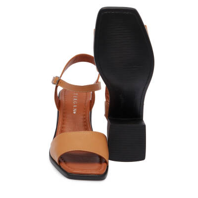  Taba Deri Kadın Sandalet - K24Y1SN67240-A29 - 4