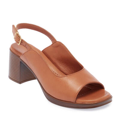  Taba Deri Kadın Sandalet - K24Y1SN67257-A29 