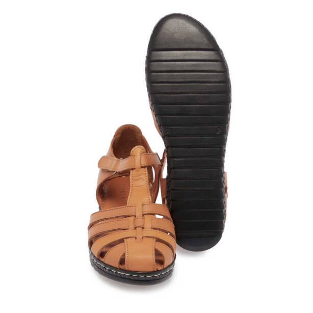 Taba Hakiki Deri Kadın Sandalet - K24Y1SN67485-A29 - 4
