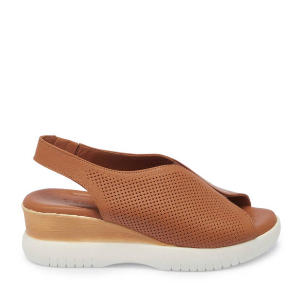 Taba Hakiki Deri Kadın Sandalet - K25Y1SN67774-A29 - 1