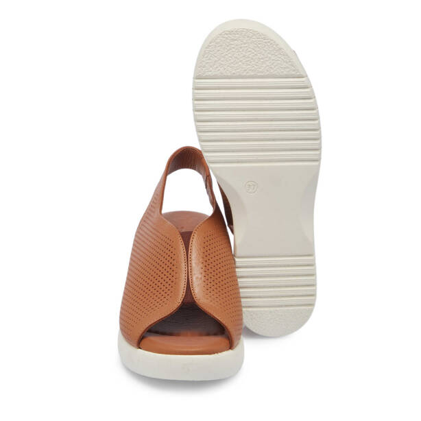 Taba Hakiki Deri Kadın Sandalet - K25Y1SN67774-A29 - 4