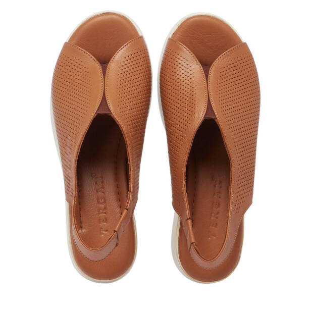 Taba Hakiki Deri Kadın Sandalet - K25Y1SN67774-A29 - 5