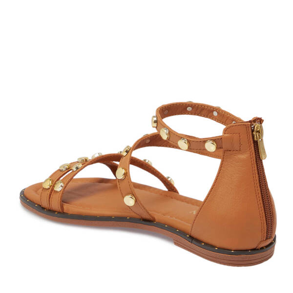 Taba Hakiki Deri Kadın Sandalet - K25Y1SN67776-A29 - 4
