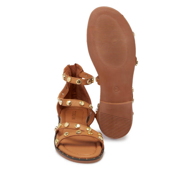 Taba Hakiki Deri Kadın Sandalet - K25Y1SN67776-A29 - 5