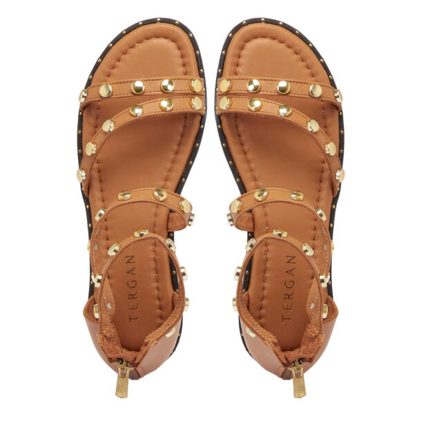 Taba Hakiki Deri Kadın Sandalet - K25Y1SN67776-A29 - 6