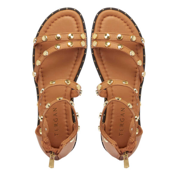 Taba Hakiki Deri Kadın Sandalet - K25Y1SN67776-A29 - 6