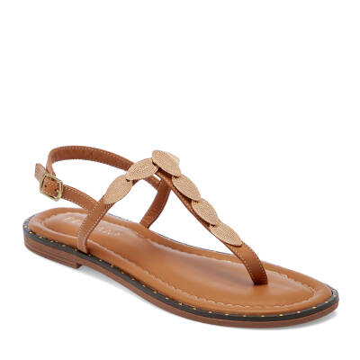 Taba Deri Kadın Sandalet - K25Y1SN67780-A29 