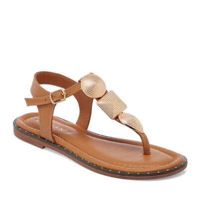 Taba Deri Kadın Sandalet - K25Y1SN67781-A29 
