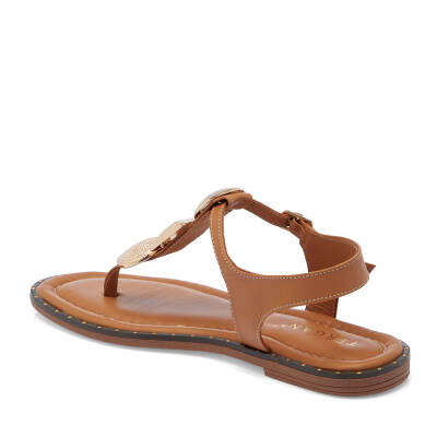 Taba Deri Kadın Sandalet - K25Y1SN67781-A29 - 2
