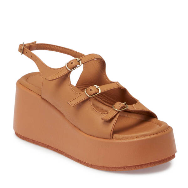 Taba Hakiki Deri Kadın Sandalet - K25Y1SN67784-A29 - 2